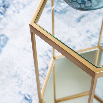 Veerwick - Accent Cocktail Table - Gold Finish