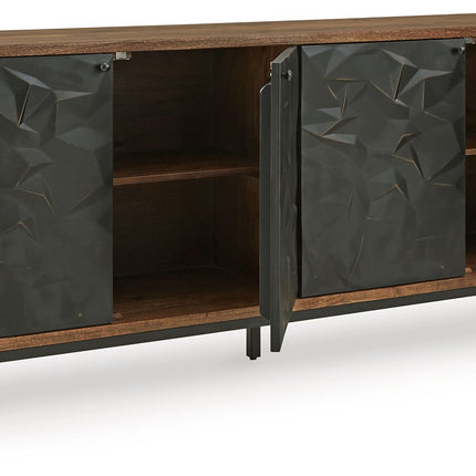 Dorannby - Accent Cabinet - Black / Brown