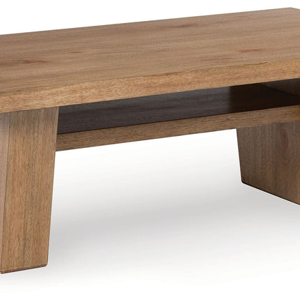 Kristiland - Rectangular Cocktail Table - Light Brown
