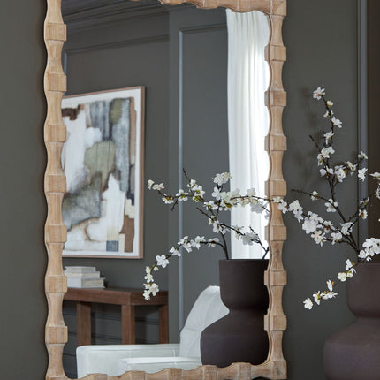 Acelmore - Accent Mirror - Light Brown
