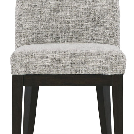 Burkhaus - Dining UPH Side Chair (Set of 2) - Beige / Dark Brown