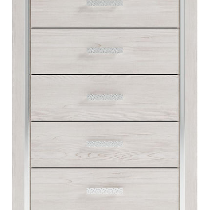 Altyra - Five Drawer Chest - White