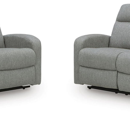 Gauntlet - 2 Pc. - Reclining Sofa And Loveseat - Sterling
