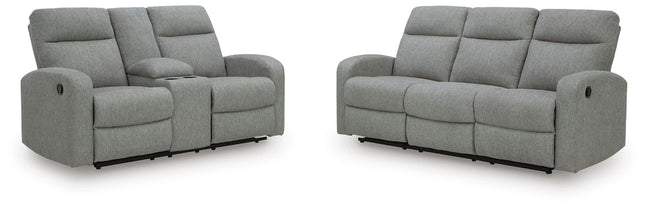 Gauntlet - 2 Pc. - Reclining Sofa And Loveseat - Sterling