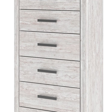Cayboni - Five Drawer Chest - Whitewash