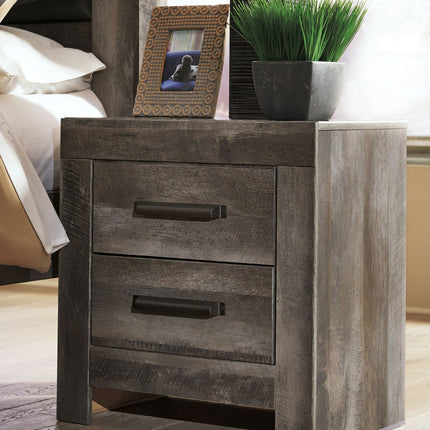 Wynnlow - Two Drawer Night Stand - Gray