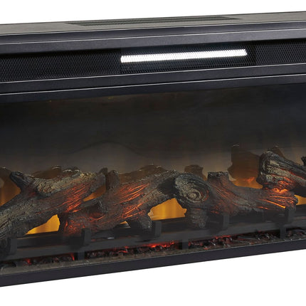 Entertainment Accessories - Fireplace Insert - Rectangular - Black
