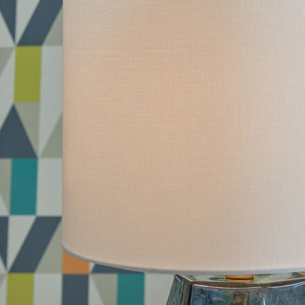 Tallow - Glass Table Lamp - Blue