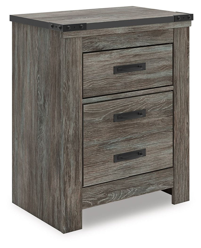 Frandern - Two Drawer Night Stand - Gray