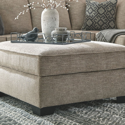 Bovarian - Ottoman With Storage - Stone
