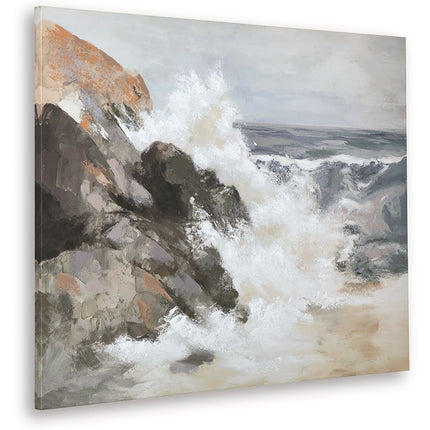 Worthner - Wall Art - Tan / Gray / White