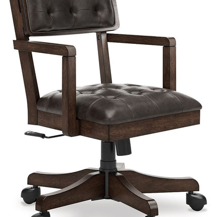Breckington - Home Office Desk Chair - Dark Brown