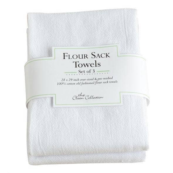 386339 White Flour Sack Towels