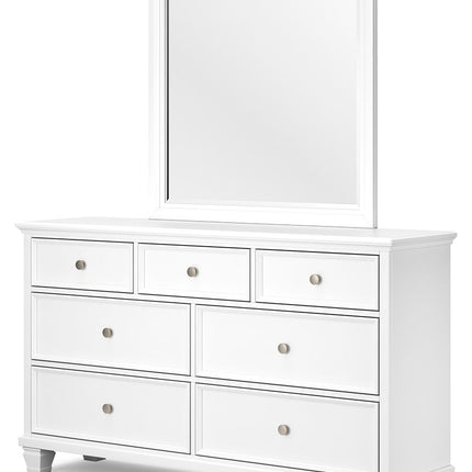 Fortman - Dresser And Mirror - White