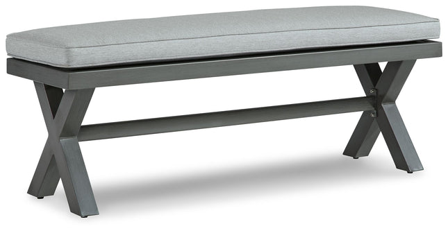 Elite Park - Bench With Cushion - Gray