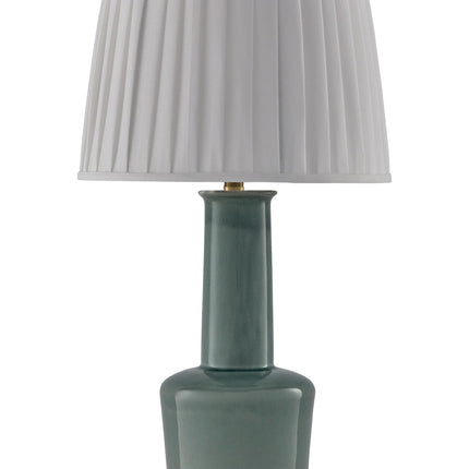 Webbington - Ceramic Table Lamp - Teal / Gold Finish