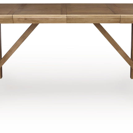 Ridgester - Rectangular Dining Room Extension Table - Light Brown