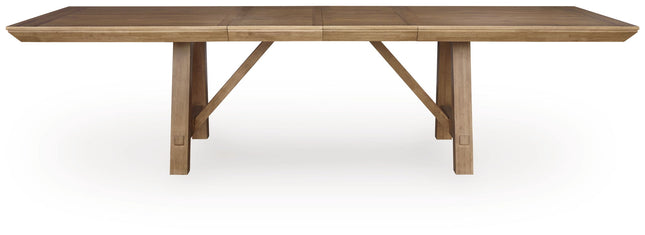 Ridgester - Rectangular Dining Room Extension Table - Light Brown