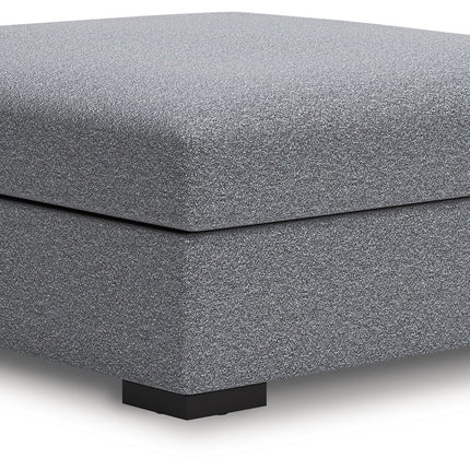 Bealton - Oversized Accent Ottoman - Salt And Pepper
