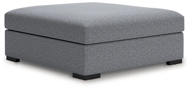 Bealton - Oversized Accent Ottoman - Salt And Pepper