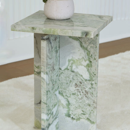 Deaconwell - Accent Table - White / Green