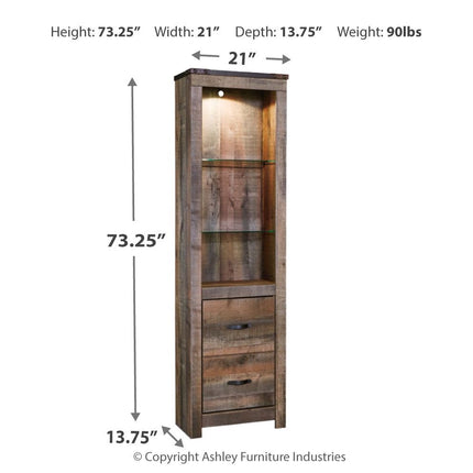 Trinell - Pier - 2-drawers - Brown