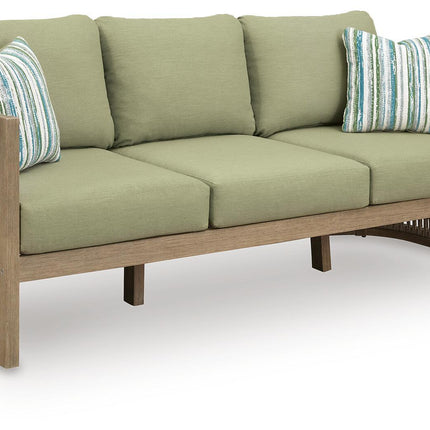 Serena Shores - Sofa With Cushion - Beige / Green