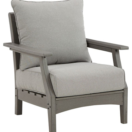 Visola - Lounge Chair w/Cushion (Set of 2) - Gray
