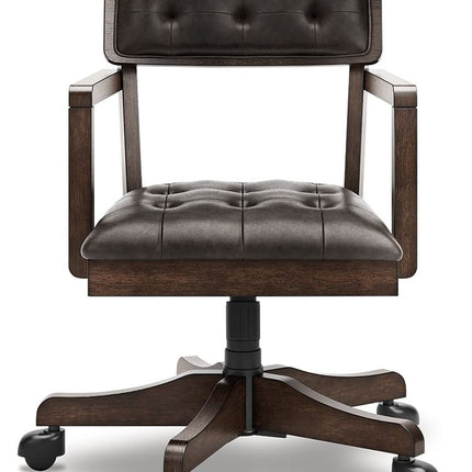 Breckington - Home Office Desk Chair - Dark Brown