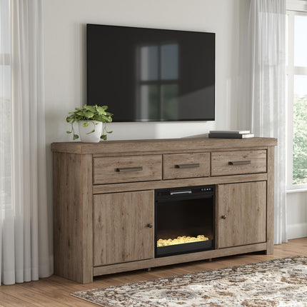 Garistyn - TV Stand With Fireplace Option