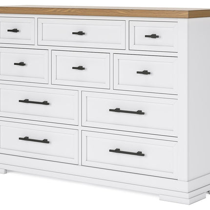 Ashbryn - Dresser - White / Natural