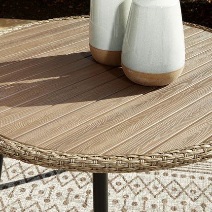 Amaris - Round Dining Table - Brown / Black