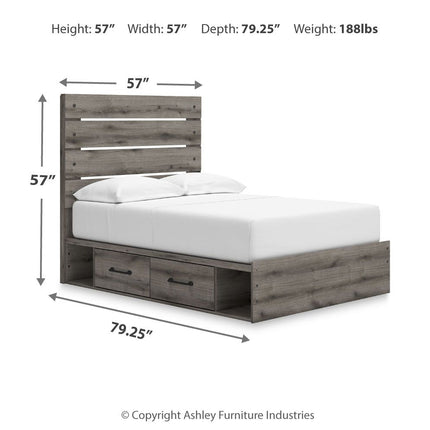 Graystorm - Panel Storage Bed