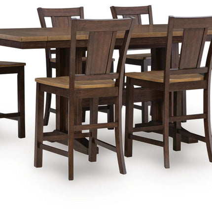 Rylandeen - Counter Height Extension Dining Table Set