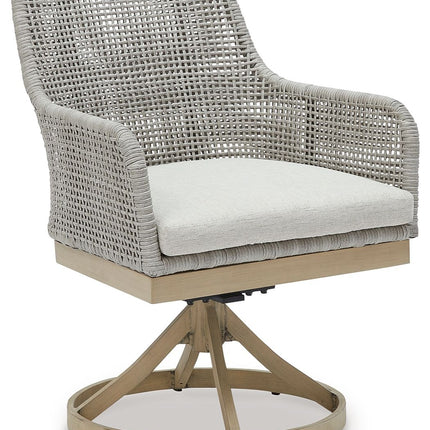 Seton Creek - Swivel Chair With Cushion (Set of 2) - Gray