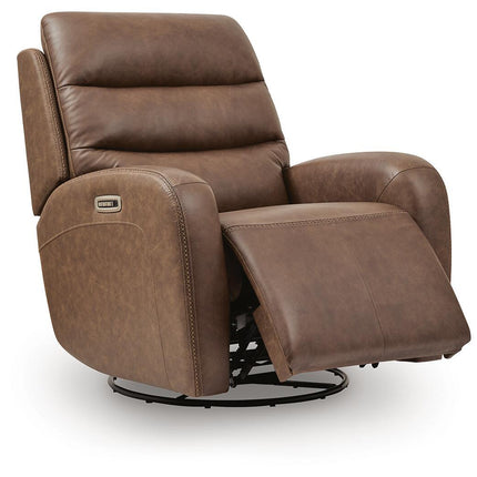 Motion-Max - Swivel Glider Power Recliner - Saddle