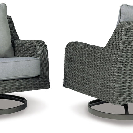 Elite Park - Swivel Lounge w/ Cushion - Gray