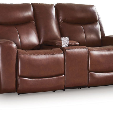 Next Move - Power Reclining Loveseat With Console / Adjustable Headrest