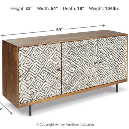 Kerrings - Accent Cabinet - Brown / Black / White