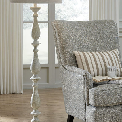 Bernadate - Poly Floor Lamp - Whitewash