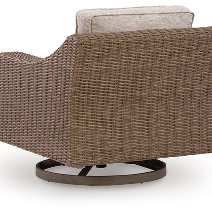 Laguna Heights - Swivel Lounge With Cushion - Beige