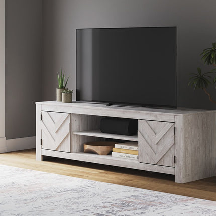 Cayboni - LG TV Stand With Fireplace Option