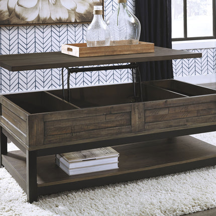 Johurst - LIFT TOP COCKTAIL TABLE - Grayish Brown