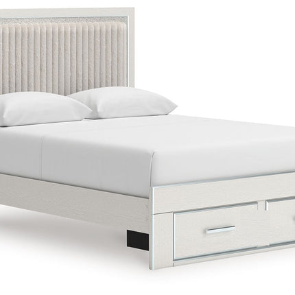 Zuraleus - Upholstered Panel Platform Storage Bed