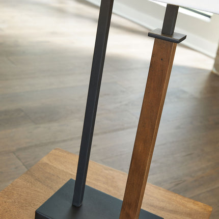 Voslen - Metal Table Lamp (Set of 2) - Black / Brown