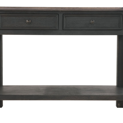 Tyler Creek - Sofa Table - Grayish Brown / Black