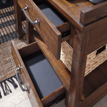 Baldridge - Printer Stand - Rustic Brown