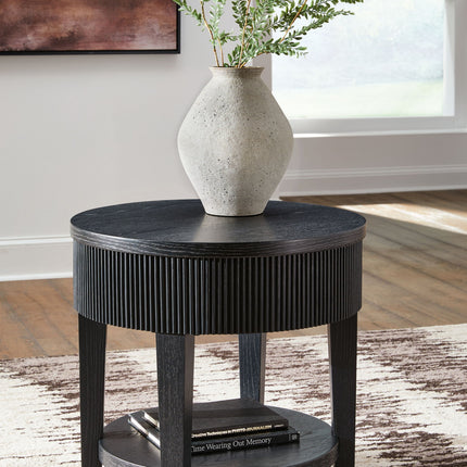 Marstream - Round End Table - Black
