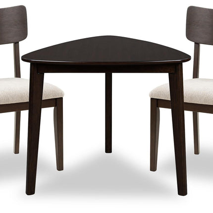 Shorbyn - 3 Pc. - Dining Table And 2 Chairs - Merlot