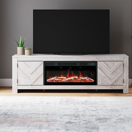 Cayboni - LG TV Stand With Fireplace Option